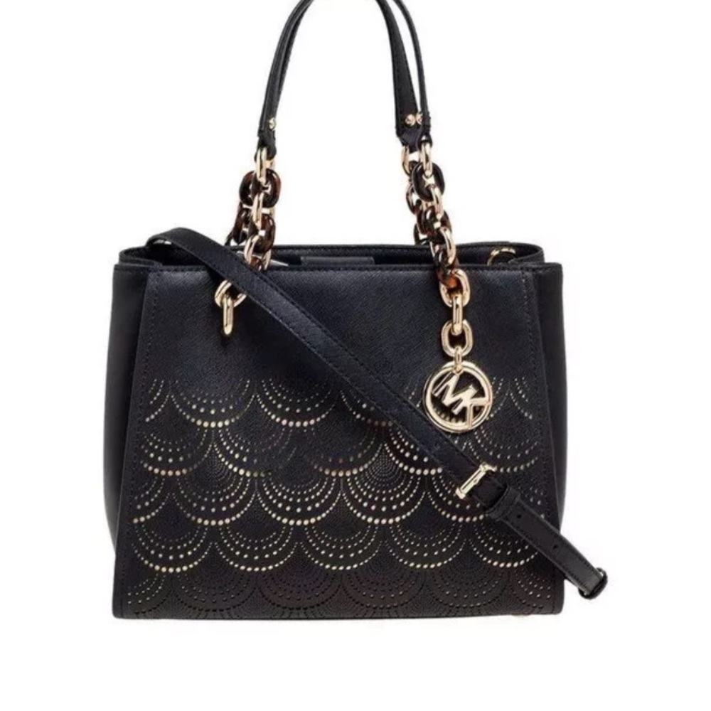 Michael Kors perforated leather Sophia tote bag